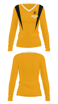 Monticello High School Golf 92066690 Women's Long Sleeve V-neck Shirt - 12