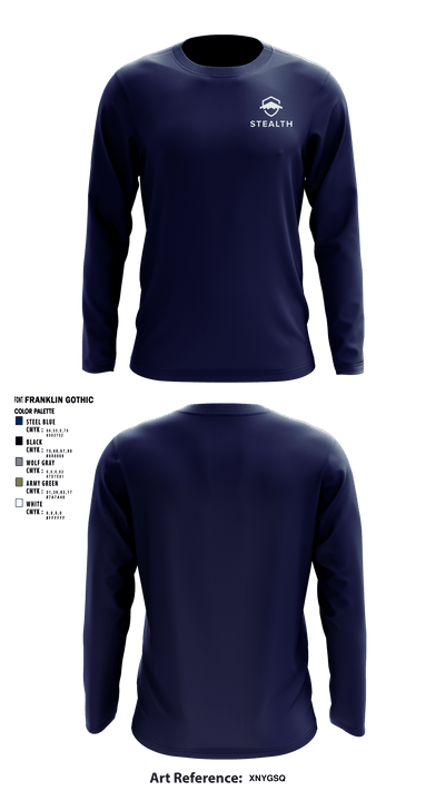 Stealth customs 84323734 Long Sleeve Performance Shirt - 2