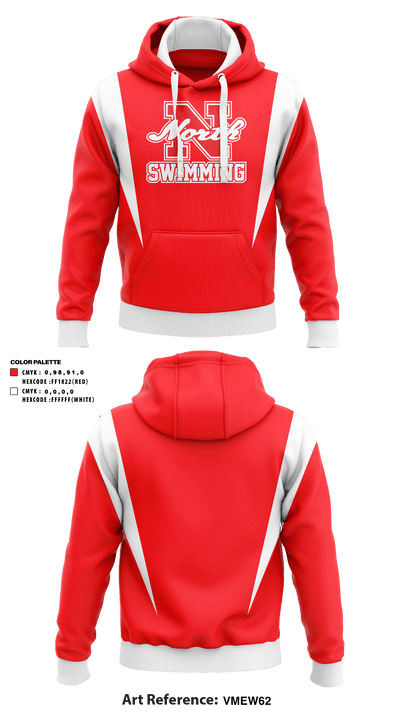 North Attleborough High School Swimming 66715277 Hoodie - 36