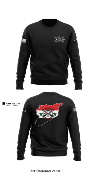 Crew Neck Sweatshirt, HHB 2-114 FA (FIST), Army, Teamtime, Team time, sublimation, custom sports apparel, team uniforms, spirit wear, spiritwear, sports uniforms, custom shirts, team store, custom team store, fundraiser sports, apparel fundraiser