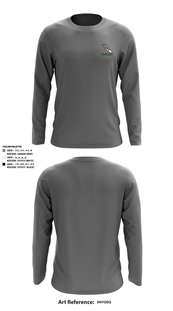 Long Sleeve Performance Shirt, Concord High School Track, Cross Country, Teamtime, Team time, sublimation, custom sports apparel, team uniforms, spirit wear, spiritwear, sports uniforms, custom shirts, team store, custom team store, fundraiser sports, apparel fundraiser