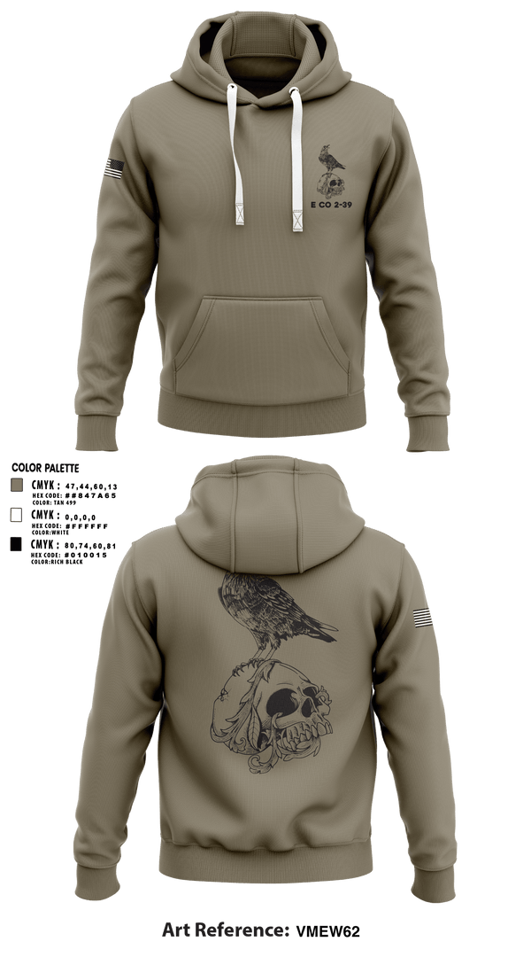 Hoodie, E CO 2-39, Army, Teamtime, Team time, sublimation, custom sports apparel, team uniforms, spirit wear, spiritwear, sports uniforms, custom shirts, team store, custom team store, fundraiser sports, apparel fundraiser