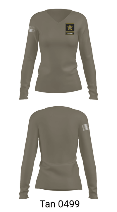 Blueridge Dustoff 69813130 Women's Long Sleeve V-neck Shirt - 41