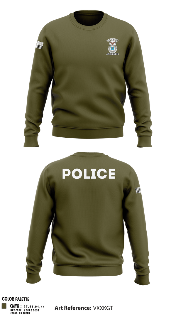 Crew Neck Sweatshirt, SFS, Air Force, Teamtime, Team time, sublimation, custom sports apparel, team uniforms, spirit wear, spiritwear, sports uniforms, custom shirts, team store, custom team store, fundraiser sports, apparel fundraiser