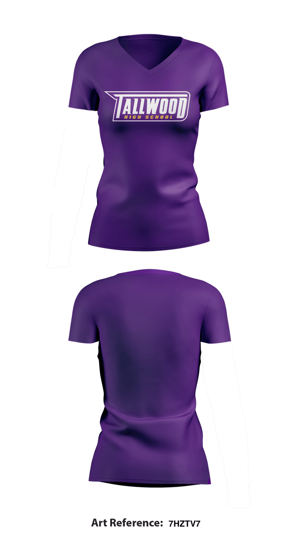 Women's Short Sleeve Vneck Shirt, Tallwood Cross Country, Cross Country, Teamtime, Team time, sublimation, custom sports apparel, team uniforms, spirit wear, spiritwear, sports uniforms, custom shirts, team store, custom team store, fundraiser sports, apparel fundraiser