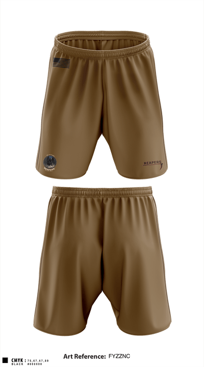 49th A co 1st Platoon REAPERS 78641109 Athletic Shorts With Pockets - 1