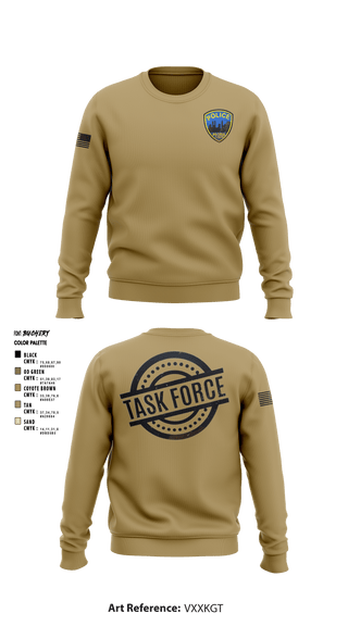 Crew Neck Sweatshirt, , Police, Teamtime, Team time, sublimation, custom sports apparel, team uniforms, spirit wear, spiritwear, sports uniforms, custom shirts, team store, custom team store, fundraiser sports, apparel fundraiser