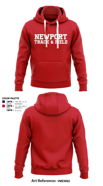 Newport High School Track & Field 49757231 Hoodie - 2