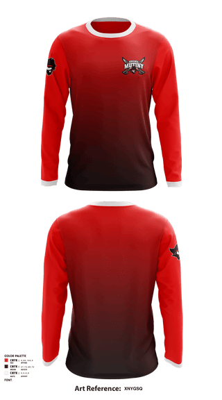 Long Sleeve Performance Shirt, Virginia Mutiny, Football, Teamtime, Team time, sublimation, custom sports apparel, team uniforms, spirit wear, spiritwear, sports uniforms, custom shirts, team store, custom team store, fundraiser sports, apparel fundraiser