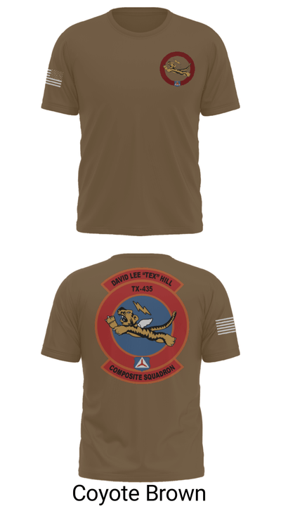 David Lee “Tex” Hill Composite Squadron 94056654 Short Sleeve Performance Shirt - 31