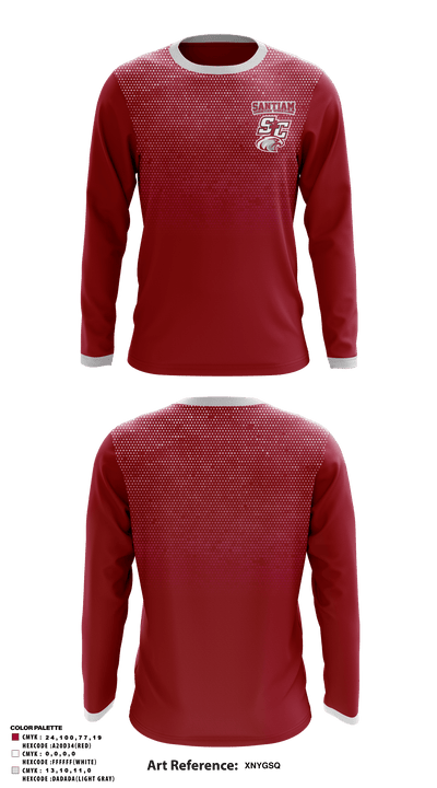 Santiam Christian School Wrestling 60304138 Long Sleeve Performance Shirt - 2