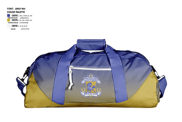 Duffle Bag, Huntingdon High School Soccer, Men's Soccer, Teamtime, Team time, sublimation, custom sports apparel, team uniforms, spirit wear, spiritwear, sports uniforms, custom shirts, team store, custom team store, fundraiser sports, apparel fundraiser