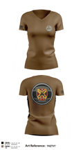 Weapons Training Battalion 3430348 Women's Short Sleeve V-neck Shirt - 2