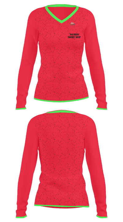 Rainbow Smoke Shop 4743142 Women's Long Sleeve V-neck Shirt - 32
