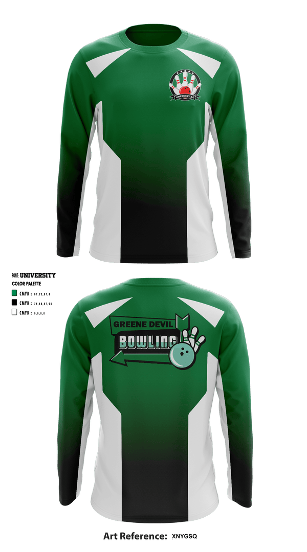 Long Sleeve Performance Shirt, Greeneville Bowling, Bowling, Teamtime, Team time, sublimation, custom sports apparel, team uniforms, spirit wear, spiritwear, sports uniforms, custom shirts, team store, custom team store, fundraiser sports, apparel fundraiser