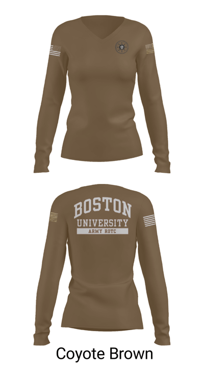 MMA ROTC 42727099 Women's Long Sleeve V-neck Shirt - 38