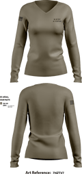 B BTRY 4-133FAR 53074900 Women's Long Sleeve V-neck Shirt - 2