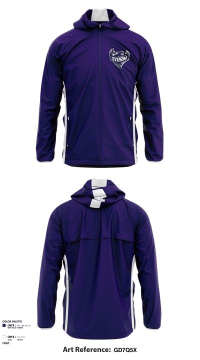 North Valley Youth Sports Football 94944381 Windbreaker - 1