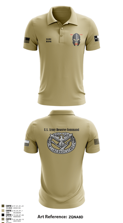 AREA 2, 12TH BN ARCG 57616910 Short Sleeve Performance Polo - 4