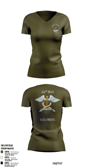 Women's Short Sleeve Vneck Shirt, , Army, Teamtime, Team time, sublimation, custom sports apparel, team uniforms, spirit wear, spiritwear, sports uniforms, custom shirts, team store, custom team store, fundraiser sports, apparel fundraiser