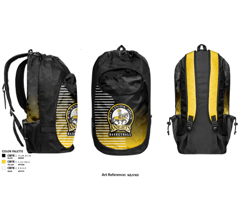 Gear Bag, Rio Linda High School Basketball, Men's Basketball, Teamtime, Team time, sublimation, custom sports apparel, team uniforms, spirit wear, spiritwear, sports uniforms, custom shirts, team store, custom team store, fundraiser sports, apparel fundraiser