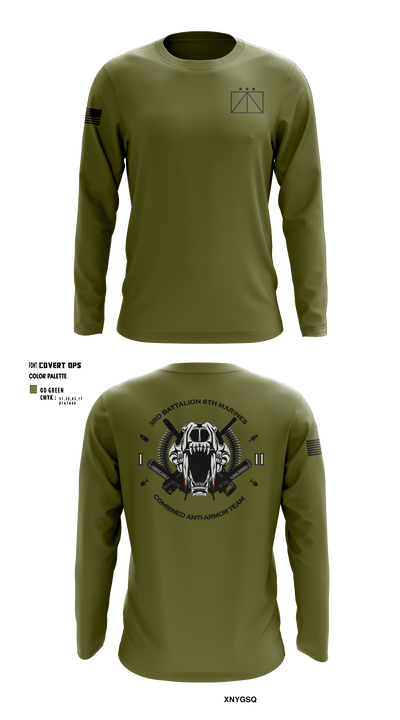 Combined Anti-Armor Team, 3rd Battalion 6th Marines 81987359 Long Sleeve Performance Shirt - 6