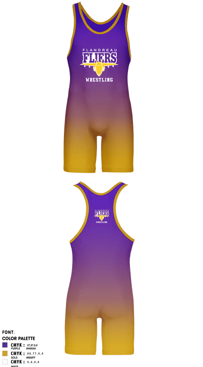 Flandreau High School Wrestling 22666731 Wrestling Singlet - 1