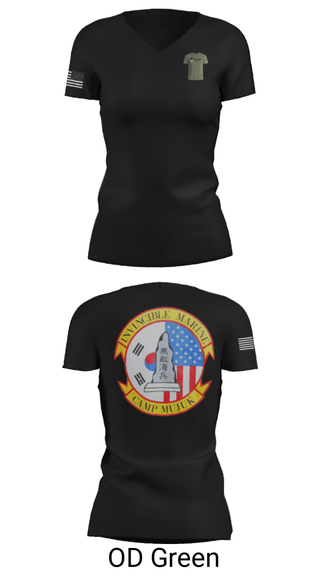 Women's Short Sleeve Vneck Shirt, , Marines, Teamtime, Team time, sublimation, custom sports apparel, team uniforms, spirit wear, spiritwear, sports uniforms, custom shirts, team store, custom team store, fundraiser sports, apparel fundraiser