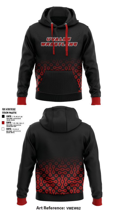 Hoodie, UVALDE, Wrestling, Teamtime, Team time, sublimation, custom sports apparel, team uniforms, spirit wear, spiritwear, sports uniforms, custom shirts, team store, custom team store, fundraiser sports, apparel fundraiser