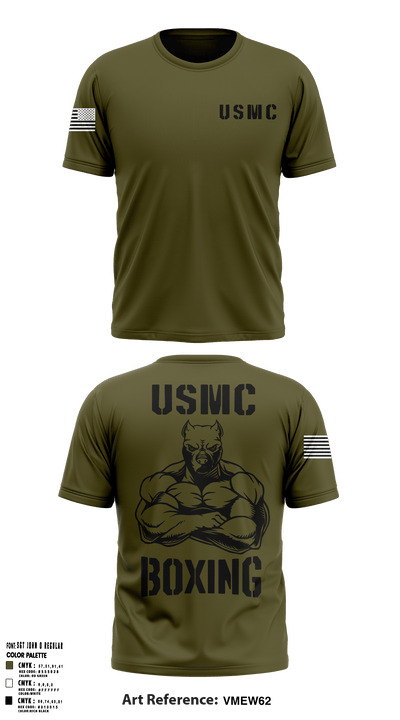 Marine corps boxing 8713175 Short Sleeve Performance Shirt - 1