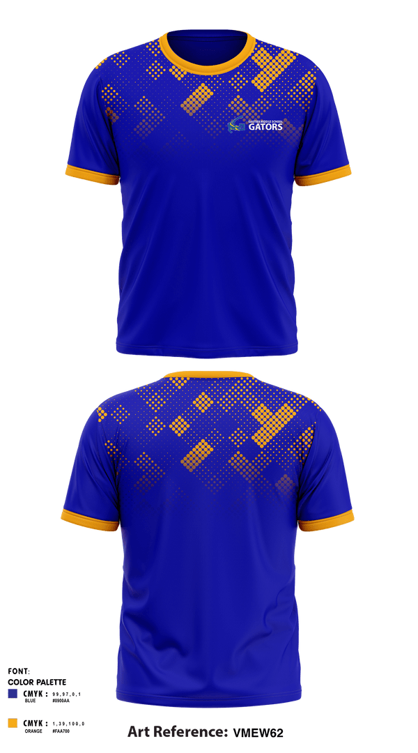 Short Sleeve Performance Shirt, Gautier Middle School Gators, Spirit Store, Teamtime, Team time, sublimation, custom sports apparel, team uniforms, spirit wear, spiritwear, sports uniforms, custom shirts, team store, custom team store, fundraiser sports, apparel fundraiser