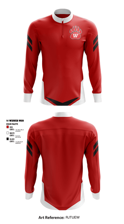 Wadsworth High School Gymnastics 58718046 Quarter Zip Jacket - 1