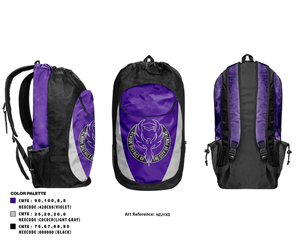Gear Bag, Pontiac High School Basketball, Men's Basketball, Teamtime, Team time, sublimation, custom sports apparel, team uniforms, spirit wear, spiritwear, sports uniforms, custom shirts, team store, custom team store, fundraiser sports, apparel fundraiser