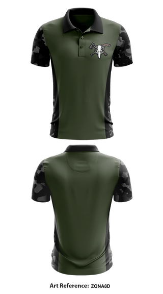 Short Sleeve Performance Polo, BushRats, Army, Teamtime, Team time, sublimation, custom sports apparel, team uniforms, spirit wear, spiritwear, sports uniforms, custom shirts, team store, custom team store, fundraiser sports, apparel fundraiser