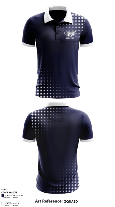 Hornedo Middle School Volleyball 25580249 Short Sleeve Performance Polo - 1