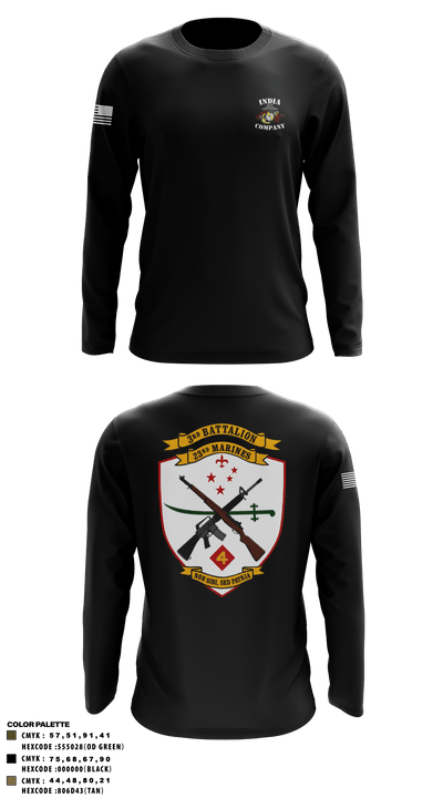 India Co 3/23 14123595 Long Sleeve Performance Shirt - 2