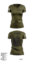 Marine corps boxing 8713175 Women's Short Sleeve V-neck Shirt - 1