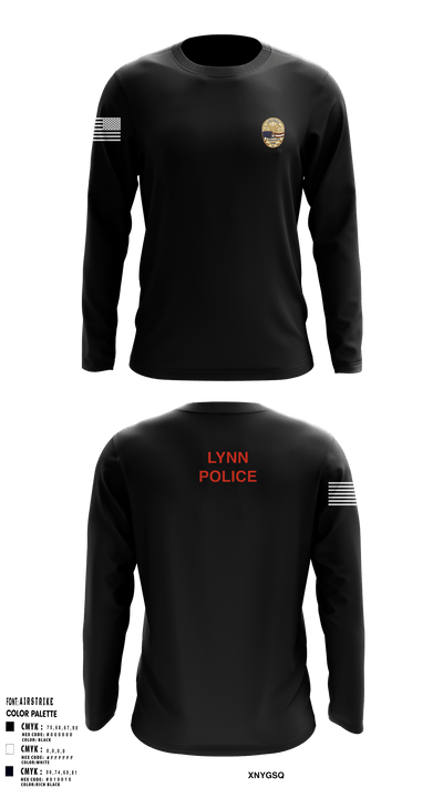 Lynn Police Department 639749293 Long Sleeve Performance Shirt - 1