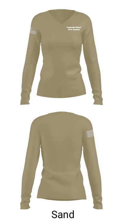 Hummels Wharf Fire-Rescue 81240390 Women's Long Sleeve V-neck Shirt - 40