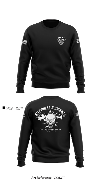 B Co 642 Avionics 85190255 Crew Neck Sweatshirt - 1