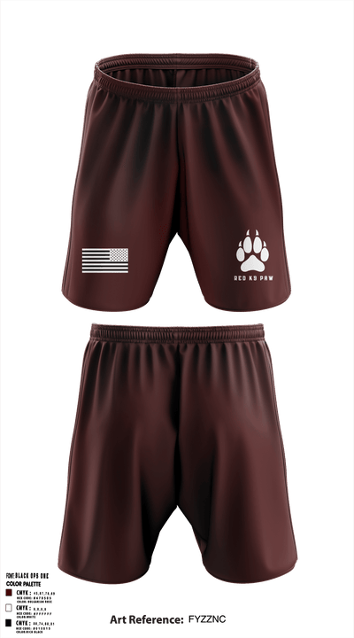 549th MWD DET 24763161 Athletic Shorts With Pockets - 1
