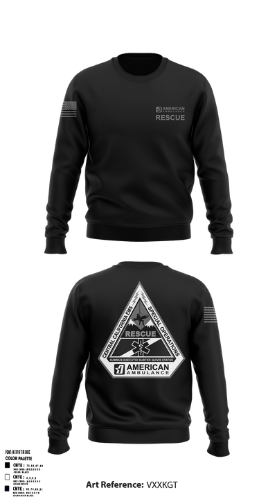 American Ambulance Rescue 49557589 Crew Neck Sweatshirt - 1
