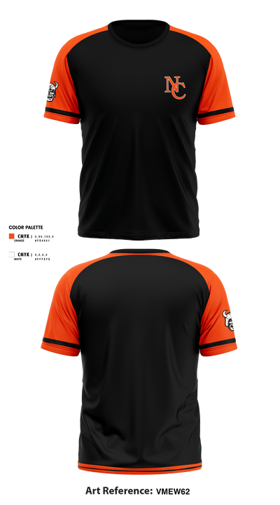 North Canton Hoover Vikings 38397364 Short Sleeve Performance Shirt - 4