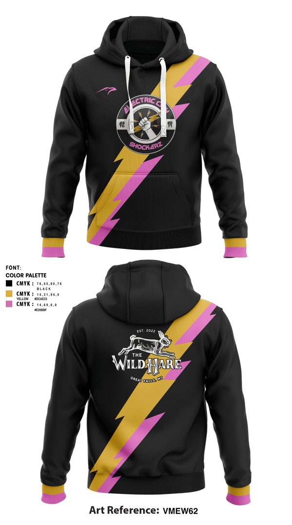 Hoodie, Electric city shockerz, Rugby, Teamtime, Team time, sublimation, custom sports apparel, team uniforms, spirit wear, spiritwear, sports uniforms, custom shirts, team store, custom team store, fundraiser sports, apparel fundraiser