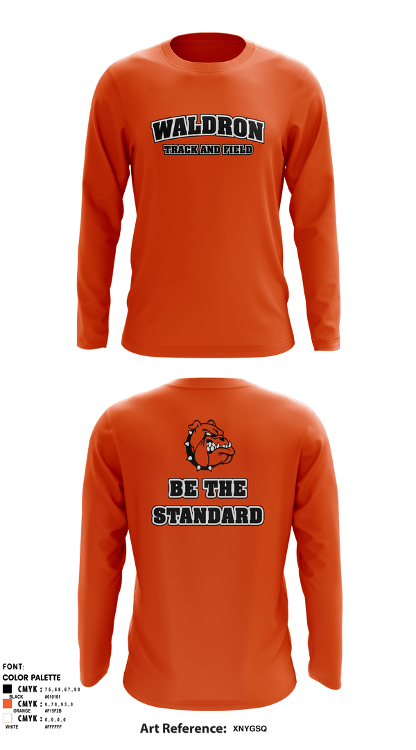 Long Sleeve Performance Shirt, Waldron High School Track, Track & Field, Teamtime, Team time, sublimation, custom sports apparel, team uniforms, spirit wear, spiritwear, sports uniforms, custom shirts, team store, custom team store, fundraiser sports, apparel fundraiser