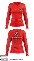 NWI ROTC 90860810 Women's Long Sleeve V-neck Shirt - 1