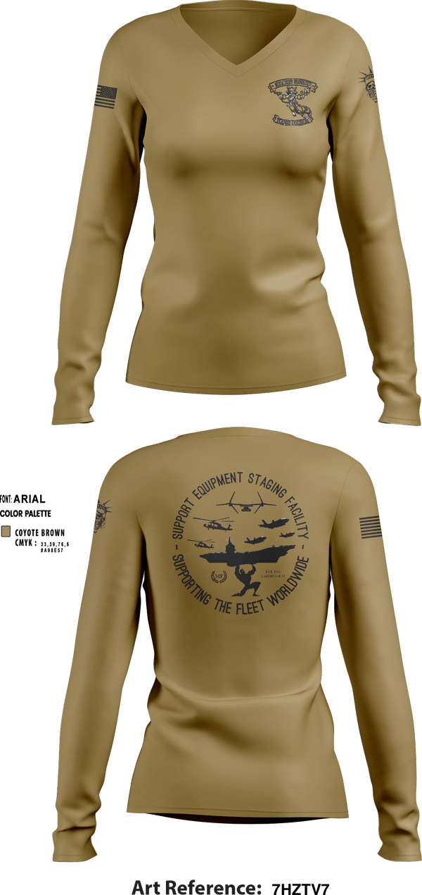 Women's Long Sleeve Vneck Shirt, , Navy, Teamtime, Team time, sublimation, custom sports apparel, team uniforms, spirit wear, spiritwear, sports uniforms, custom shirts, team store, custom team store, fundraiser sports, apparel fundraiser