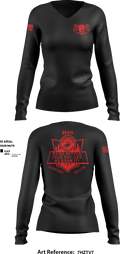 RSS EMPIRE STATE 18505980 Women's Long Sleeve V-neck Shirt - 5