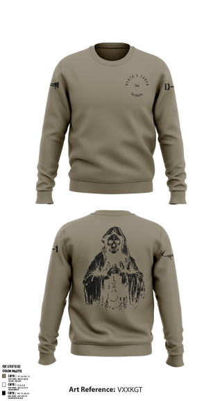 Crew Neck Sweatshirt, , Army, Teamtime, Team time, sublimation, custom sports apparel, team uniforms, spirit wear, spiritwear, sports uniforms, custom shirts, team store, custom team store, fundraiser sports, apparel fundraiser