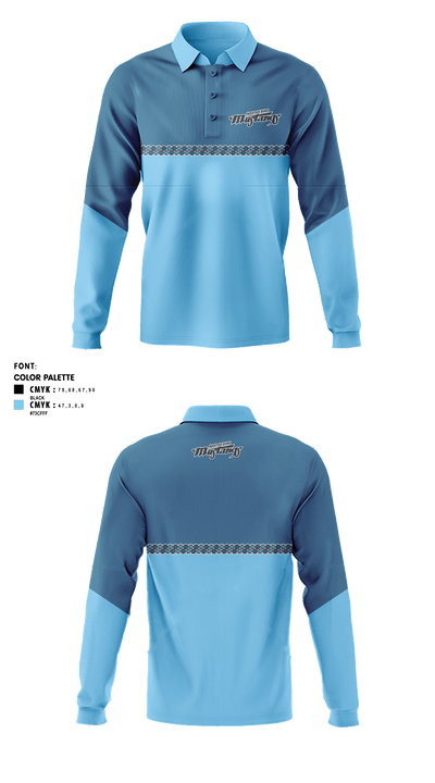 MOUNTAIN RANGE HIGH SCHOOL 39679914 Long Sleeve Performance Polo - 4